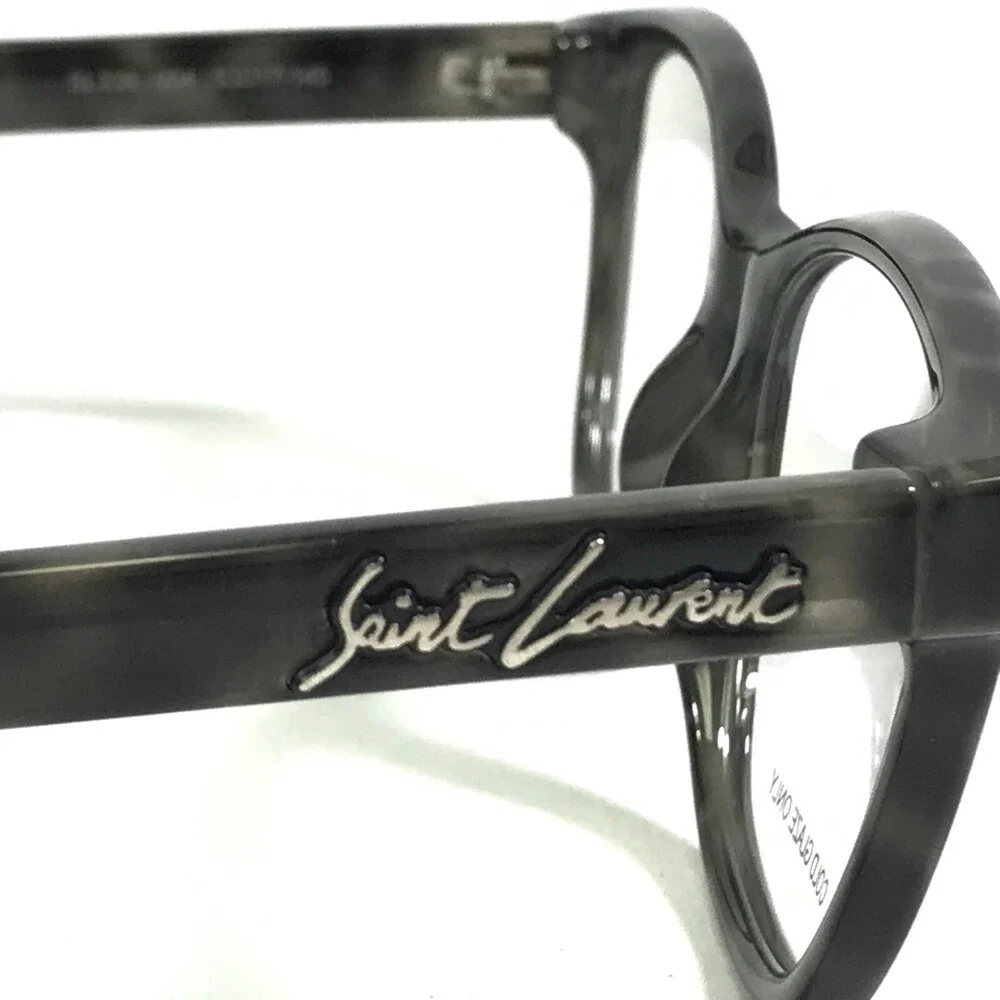 Saint Laurent Eyeglasses Frames SL338 004 Gray Tortoise Cat Eye 53-17-145